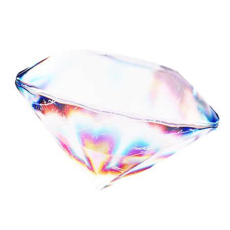 ダイヤモンドアブストラクト  3D Icon