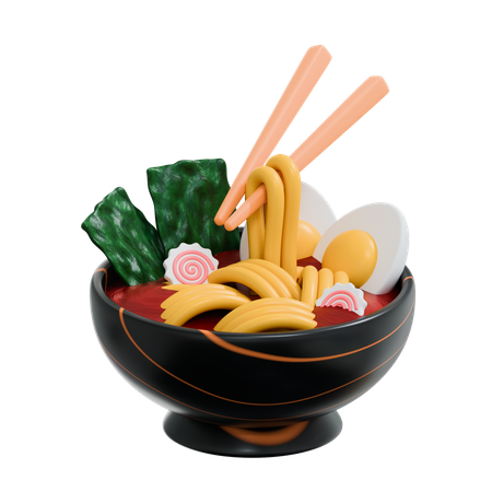 라면그릇  3D Icon