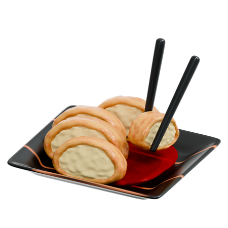 돈까스  3D Icon