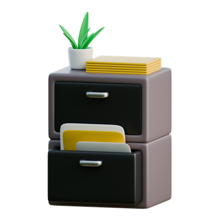 ファイルキャビネット  3D Icon