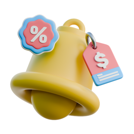 쇼핑 알림  3D Icon