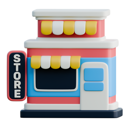 가게  3D Icon
