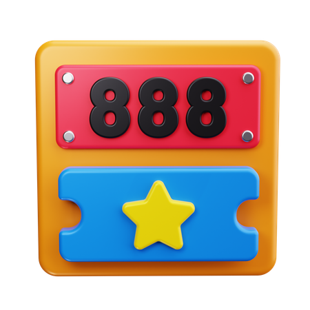 幸運の数字  3D Icon