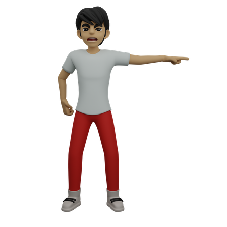 사업가가 직원들에게 화를 낸다  3D Icon