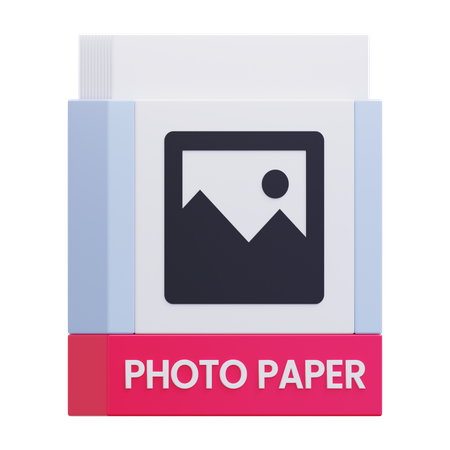 인화지  3D Icon