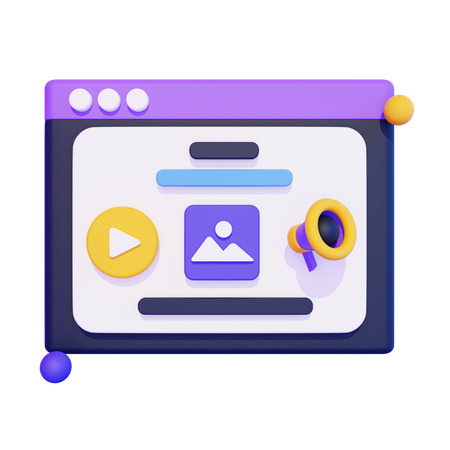 방문 페이지  3D Icon