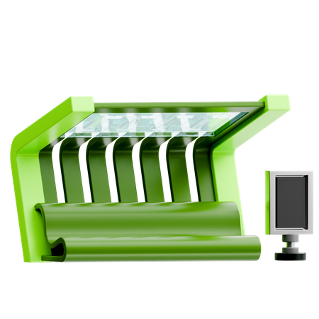 버스 정류장  3D Icon