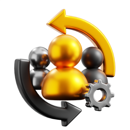 チームワーク  3D Icon