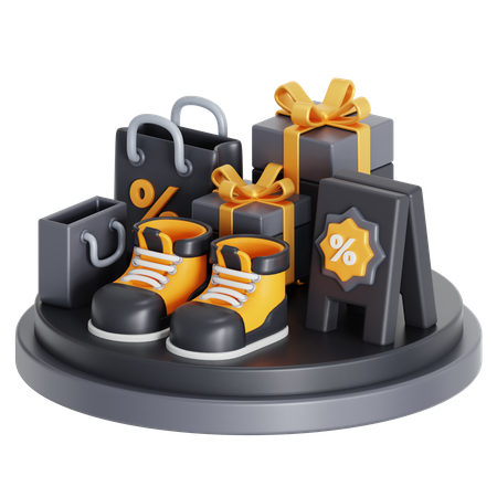 블랙 프라이데이 패션 프로모  3D Icon