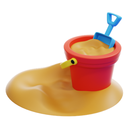 砂遊び場  3D Icon