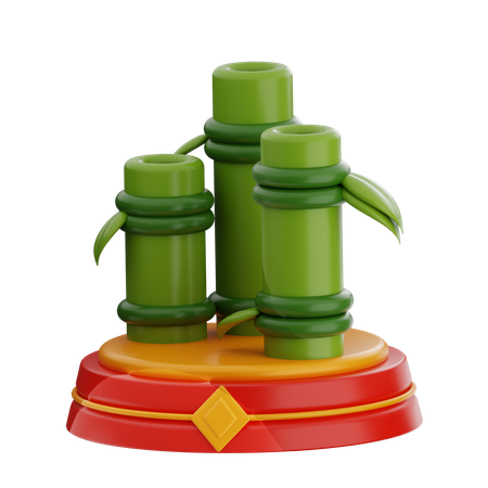 대나무  3D Icon