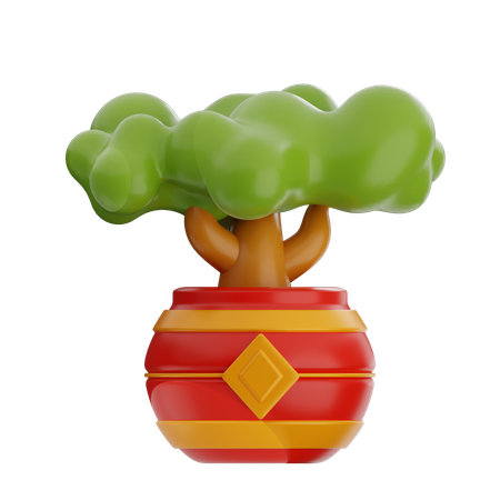분재  3D Icon