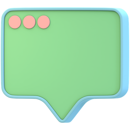 コメントバブル  3D Icon