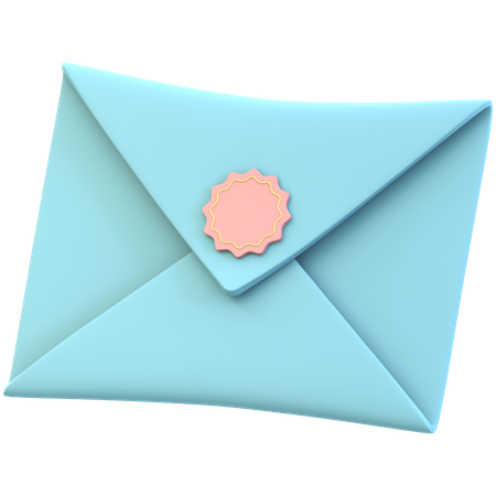 封筒  3D Icon