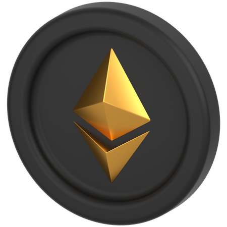 이더리움 코인  3D Icon