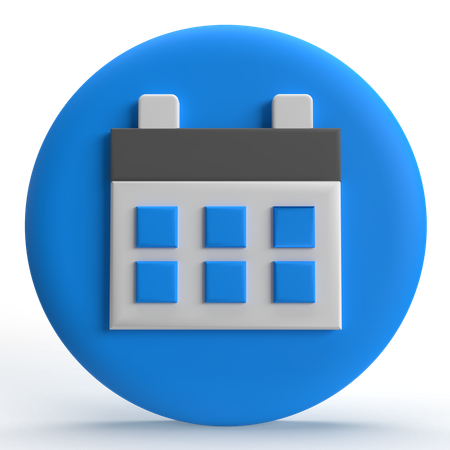 달력  3D Icon