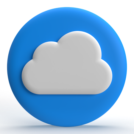 구름  3D Icon