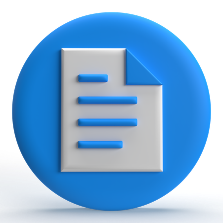 파일  3D Icon