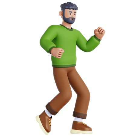 踊る男性  3D Icon