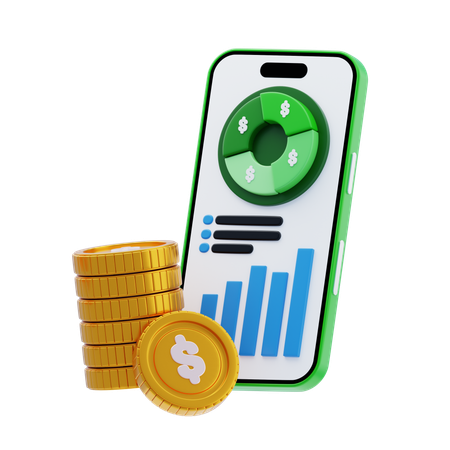 투자 포트폴리오  3D Icon