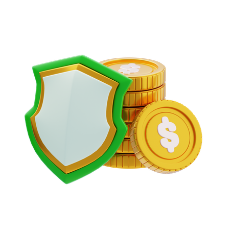 자산 보호  3D Icon