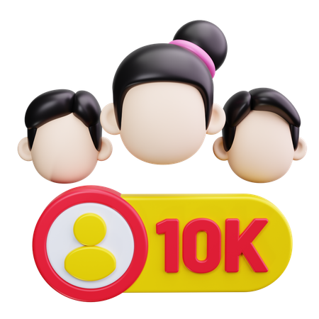 フォロワー数  3D Icon
