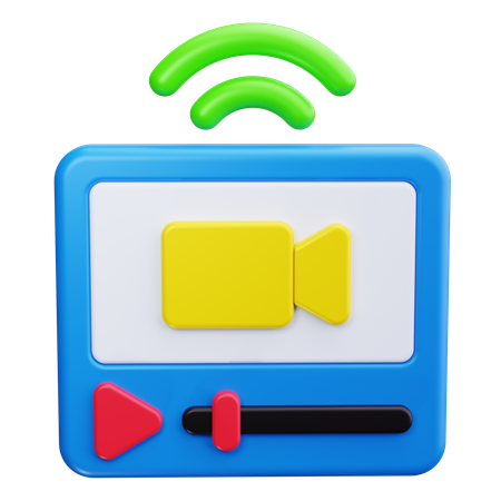 生放送  3D Icon