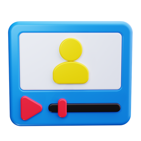 ビデオ再生ボタン  3D Icon