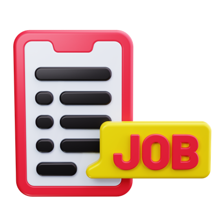 求人応募  3D Icon