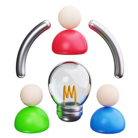 チームワーク  3D Icon