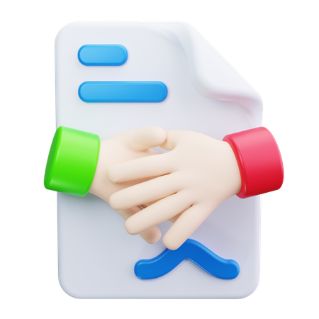 労働契約  3D Icon