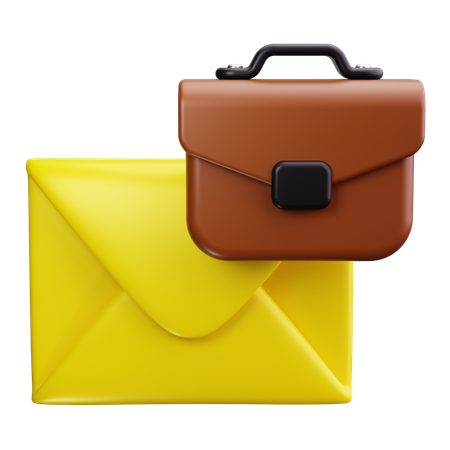 就職内定通知書  3D Icon