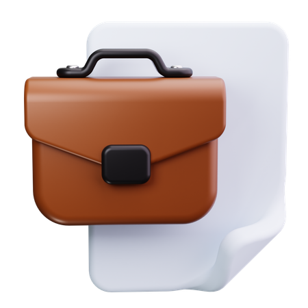 ブリーフケース  3D Icon