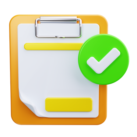 클립보드  3D Icon