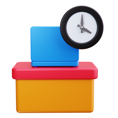 시계  3D Icon