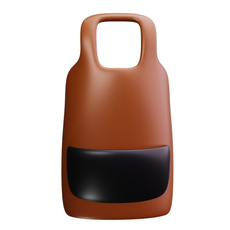 바리스타 앞치마  3D Icon