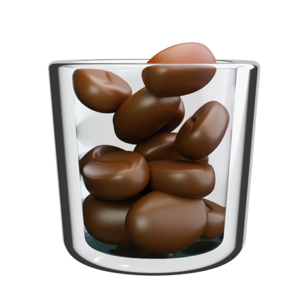 커피 콩  3D Icon