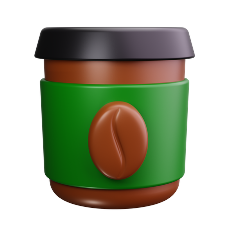 커피 한 잔 마시러 가다  3D Icon
