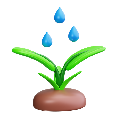 植物の水やり  3D Icon
