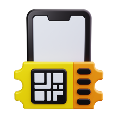 デジタルチケット  3D Icon