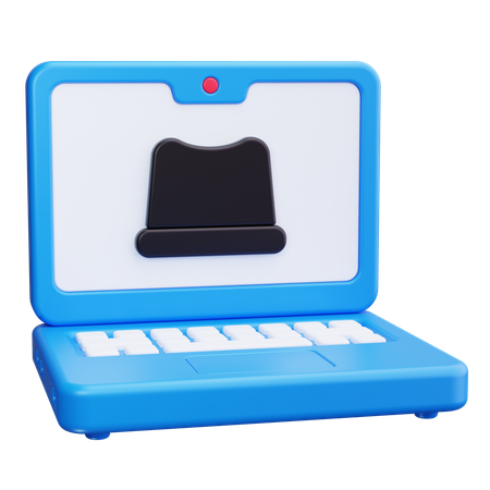 ハッカーのラップトップ  3D Icon