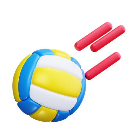 バレーボールのシュート  3D Icon