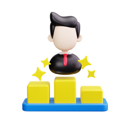 表彰台  3D Icon