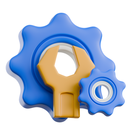 기술 지원 및 유지 관리  3D Icon