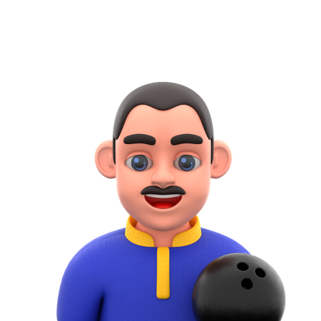 ボウリング選手  3D Icon