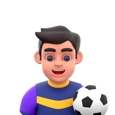 サッカー選手  3D Icon