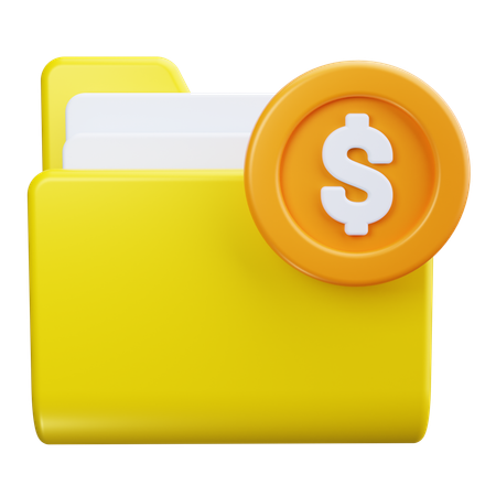 금융 폴더  3D Icon