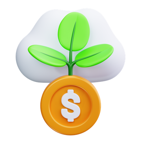 달러 식물  3D Icon