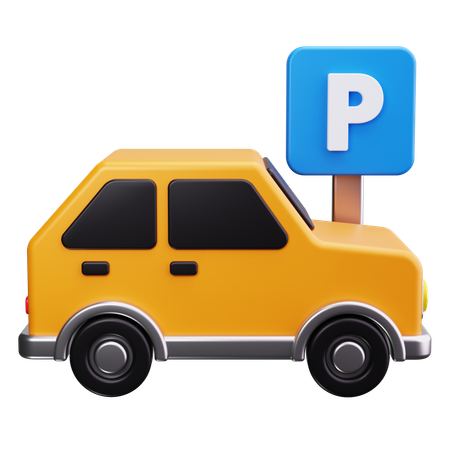 주차장  3D Icon