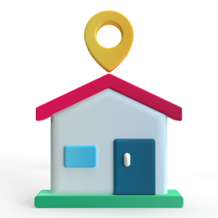 自宅所在地  3D Icon